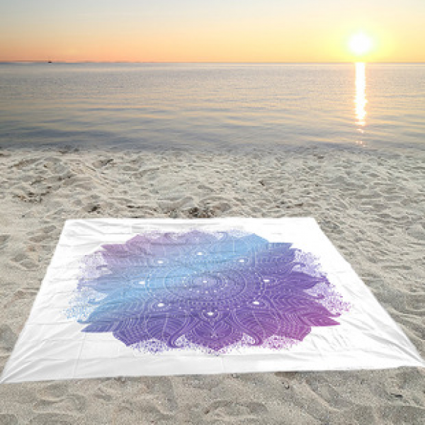 Cross border beach mat, quick drying, waterproof and moisture-proof mat, outdoor picnic mat, camping blanket