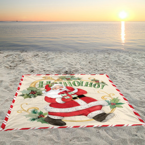 Cross border beach mat, quick drying, waterproof and moisture-proof mat, outdoor picnic mat, camping blanket