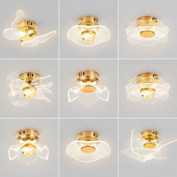 Modern minimalist balcony lights, small ceiling lights, light luxury art single head entrance lights, foyer lights, corridor ceiling lights