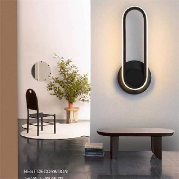 Cross border rotatable wall lamp, new minimalist bedroom bedside lamp, Nordic minimalist living room background wall, aisle hanging wall lamp