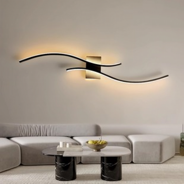 Living room bedroom 2024 new bedside lamp sofa background wall lamp strip minimalist internet famous aisle wall lamp