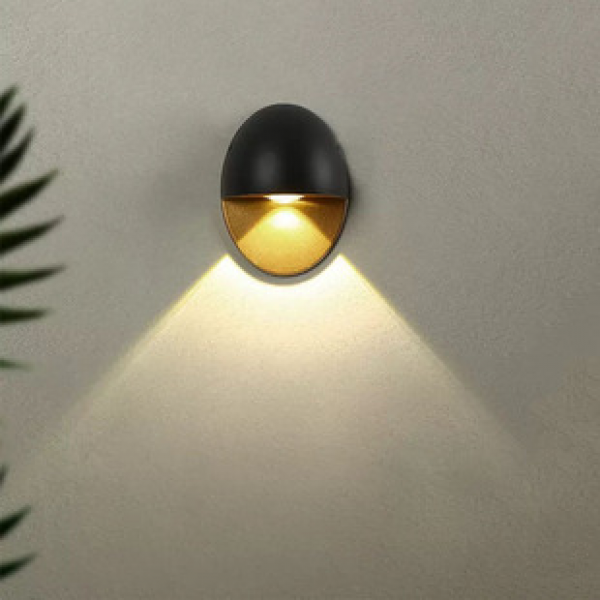 Outdoor wall light, LED bedroom, living room, hallway, street light, circular, personalized, creative, extremely simple, modern waterproof wall light