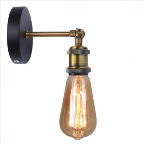 Cross border hot selling wrought iron retro American wall lamps, living room corridors, entrances, balconies, decorative lighting fixtures