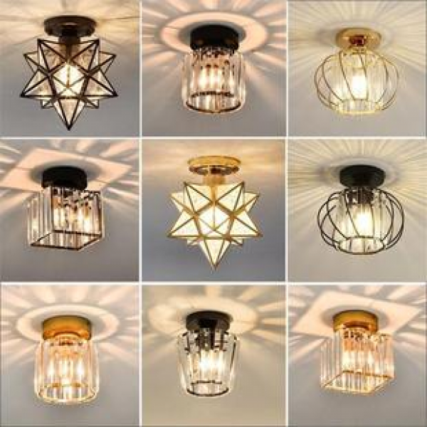 Corridor lights, corridor lighting fixtures, balcony entrance lights, creative light luxury, simple modern crystal, Nordic bedroom ceiling lights