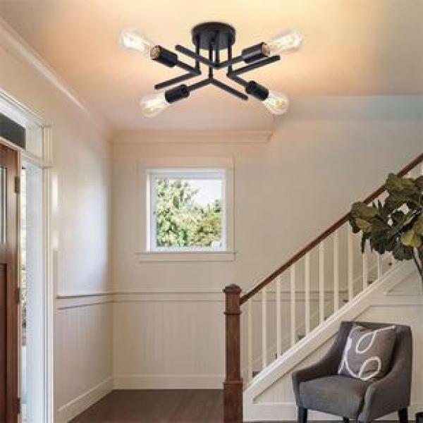 American ceiling lights, corridors, staircases, entrances, balconies, kitchens, restaurants, retro punk loft, Amazon