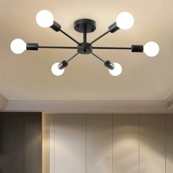 Modern minimalist and personalized LED Nordic creative ins bedroom sex cold art home study ceiling light pendant lamp