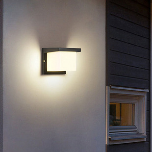 Outdoor waterproof and simple LED wall lights, hallway balcony, corridor door headlights, outdoor indoor courtyard lights