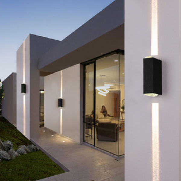 Outdoor waterproof one beam wall light corridor corridor corridor external wall spotlight brushed up and down luminous LED cross-border wall light