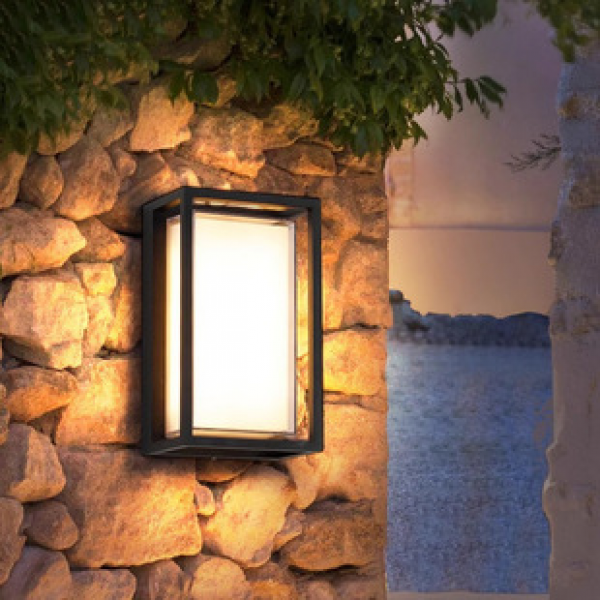 Balcony wall lamp, outdoor waterproof street lamp, entrance villa terrace, outdoor modern minimalist staircase lamp