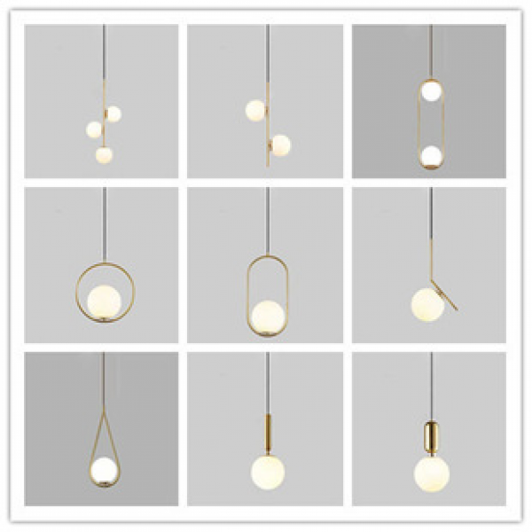 Nordic creative bedroom bedside lamp designer, internet celebrity Instagram, postmodern minimalist restaurant lamp, single head light luxury pendant light