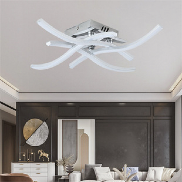 Cross border Nordic Lighting Ceiling Light LED Living Room Bedroom Light Modern Simple Creative Wave shaped Corridor Light