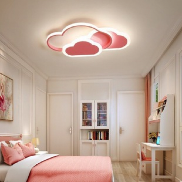 Creative Children's Room Light Intelligent Love Cloud Ceiling Light Simple Modern Bedroom Light Cartoon Room Star Light