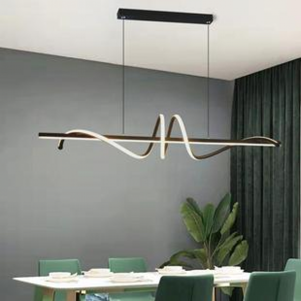 2023 New Curved Restaurant Pendant Nordic Modern Minimalist Bar Desk Lamp Creative Minimalist Cabinet Lighting