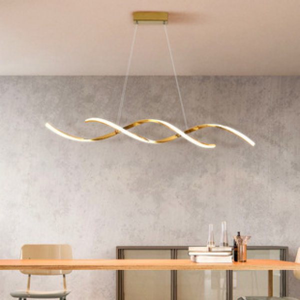 Nordic minimalist art pendant light creative light luxury restaurant bar counter postmodern designer front desk LED long pendant light