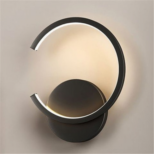 Bedroom bedside warm chime wall lamp, simple and modern living room background wall lamp, staircase corridor round square lighting fixture