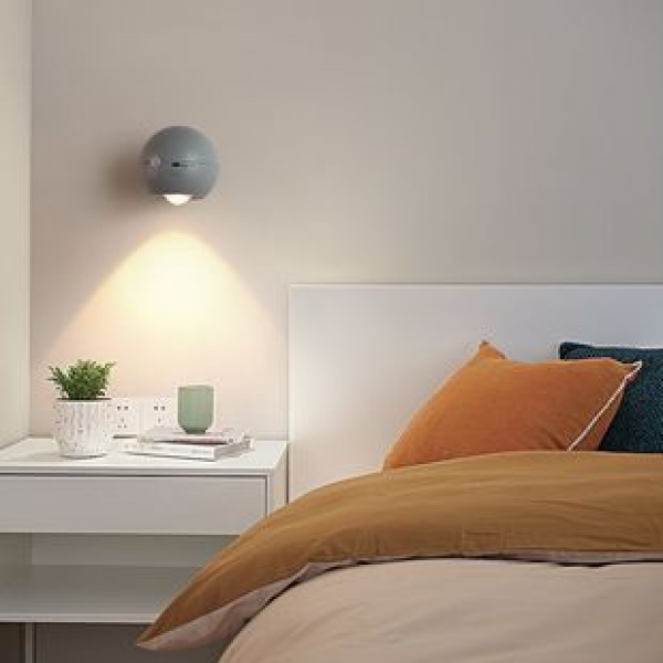 Bedhead bedroom charging model, no punching, no wiring, wall light, wireless wall light, no wiring, spotlight, ambient night light