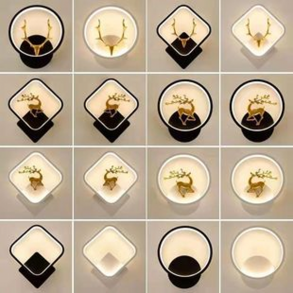 New minimalist Nordic wall lamp bedroom bedside lamp LED internet famous staircase wall lamp