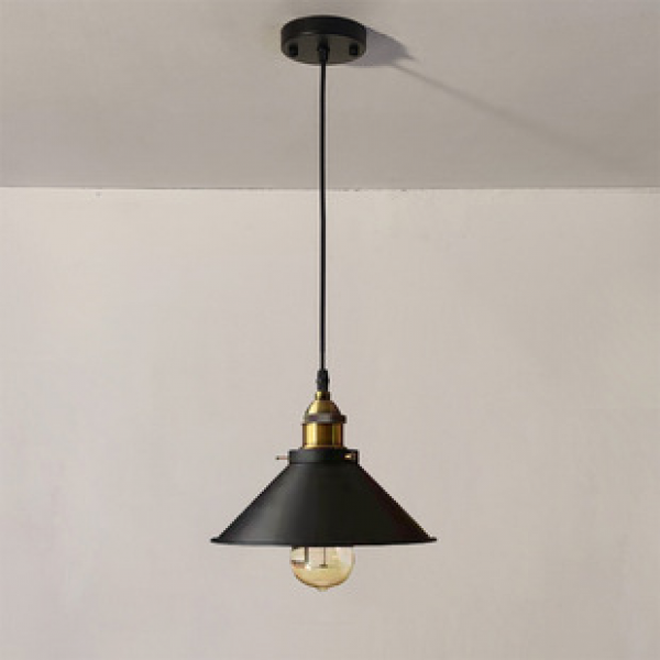 Minimally retro industrial style restaurant, bar counter, hotpot restaurant, shop, commercial lighting, creative single head iron pot lid pendant lamp