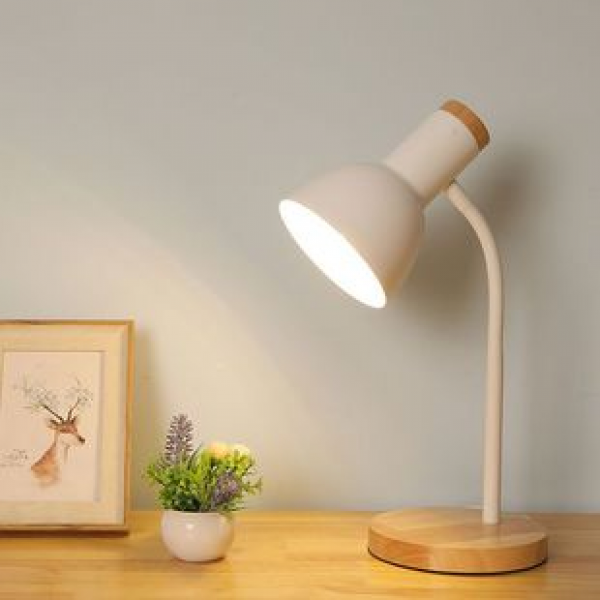 Nordic IKEA desk lamp eye protection learning girl heart remote control reading LED desk lamp creative dormitory bedroom bedside lamp