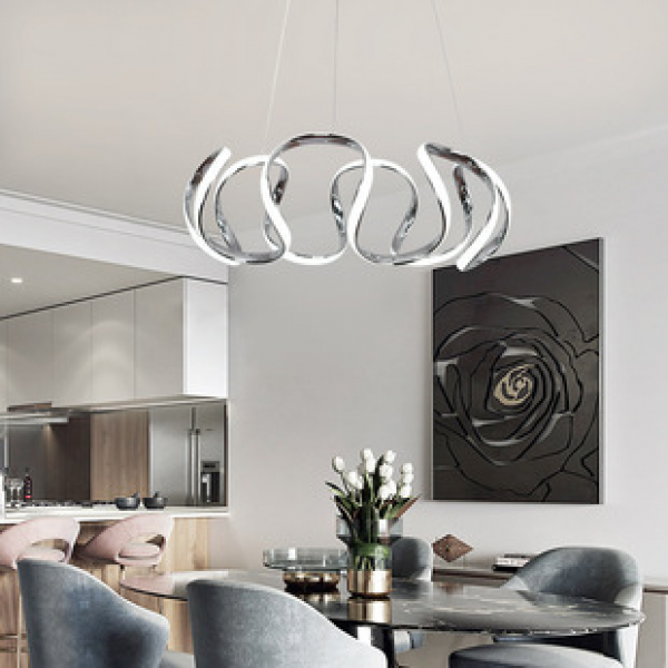 Nordic pendant lamp art restaurant light bar creative personality hall postmodern minimalist style living room bedroom lighting fixtures