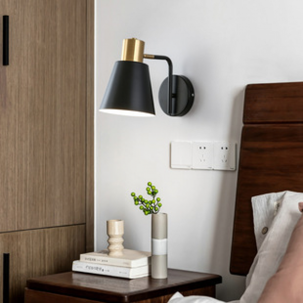 Cross border popular manufacturer directly supplies Nordic creative interior wall lamps, simple and personalized bedroom, living room, bedside lamps, spot batch