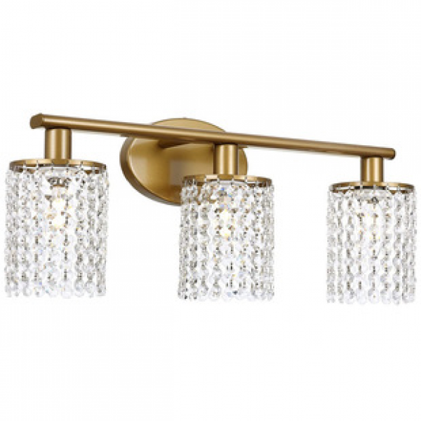 Cross border Amazon mirror headlights, bedroom headboard, makeup bathroom, bathroom, 2 heads, 3 heads, modern minimalist crystal wall lights