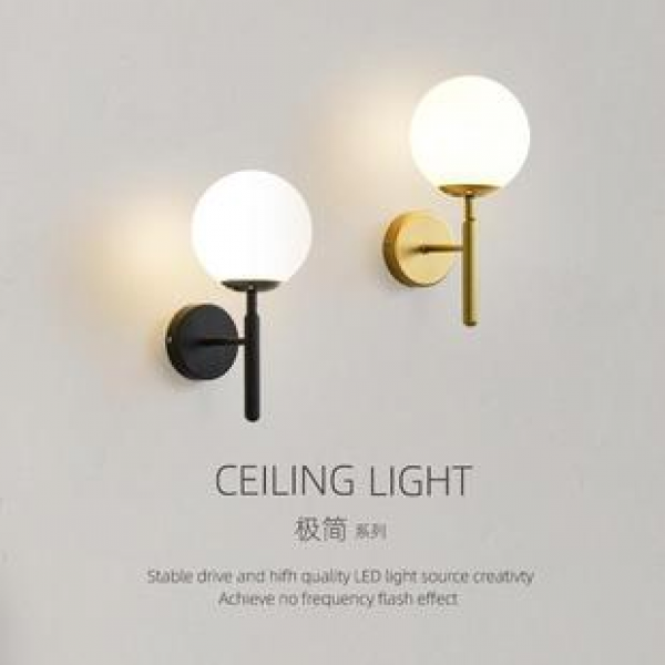 Creative staircase hallway, table lamp, wall lamp, bedroom bedside lamp, simple and modern 2024 new living room background wall lamp