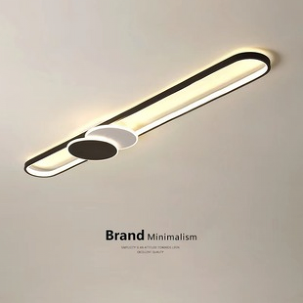 Entrance entrance light, LED living room without main light, corridor lighting, Nordic minimalist long bedroom ceiling light