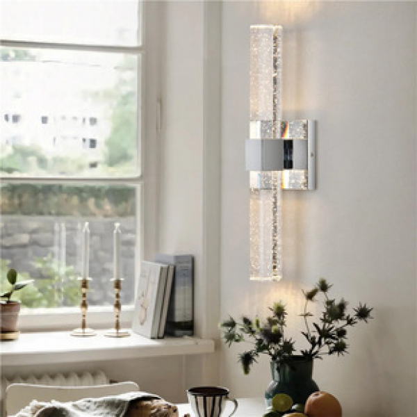 Amazon crystal wall lamp, minimalist living room TV background wall lamp, light luxury hallway lamp, minimalist bedroom bedside lamp