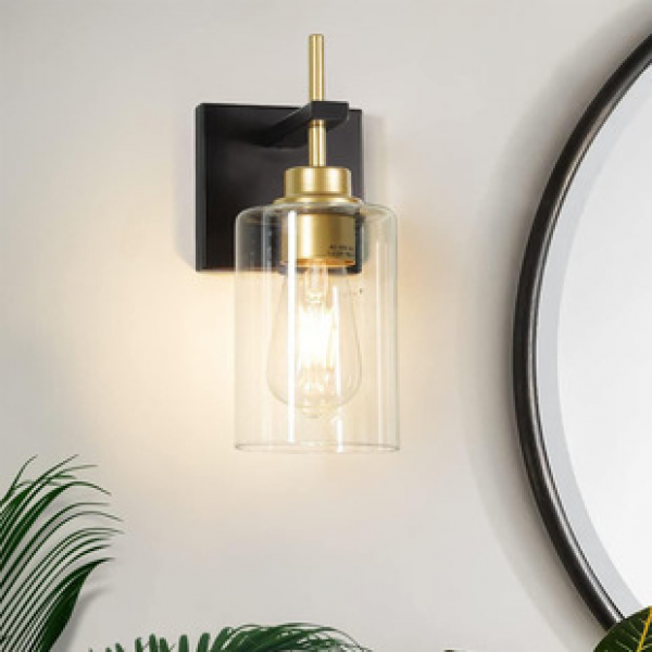 Cross border Amazon industrial windshield headlights, American bedroom bedside headlights, living room hallway bathroom glass wall lights