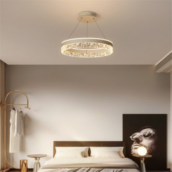 Master bedroom pendant light minimalist luxury light minimalist room study circular pendant light design modern LED bedroom master light