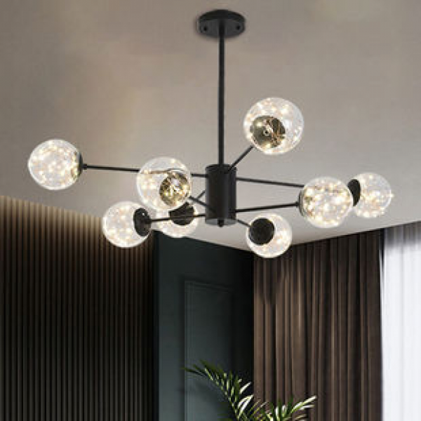 Nordic living room pendant light, simple and modern magic bean light, luxury and internet famous 2025 new dining room bedroom starry sky lighting