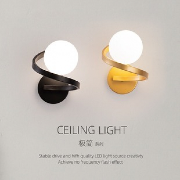 Wall lamp, bedroom bedside lamp, 2025 new minimalist modern living room background wall lamp, internet famous hotel staircase corridor lamp