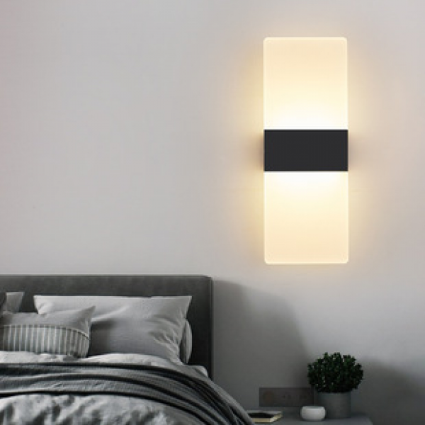 Creative and minimalist bedroom headboard, living room, dining room, hotel study, corridor, LED bedside lamp, wall lamp