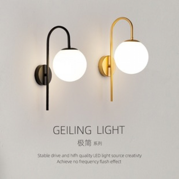 Wall lamp, bedside lamp, simple and modern 2024 new bedroom living room background wall lamp, Nordic hotel staircase corridor lamp