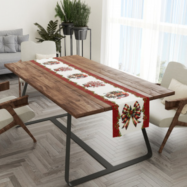 Cross border Amazon Hot Selling New Christmas Decorative Tablecloths, Tablecloths, Dining Tables, Creative Home Furnishings