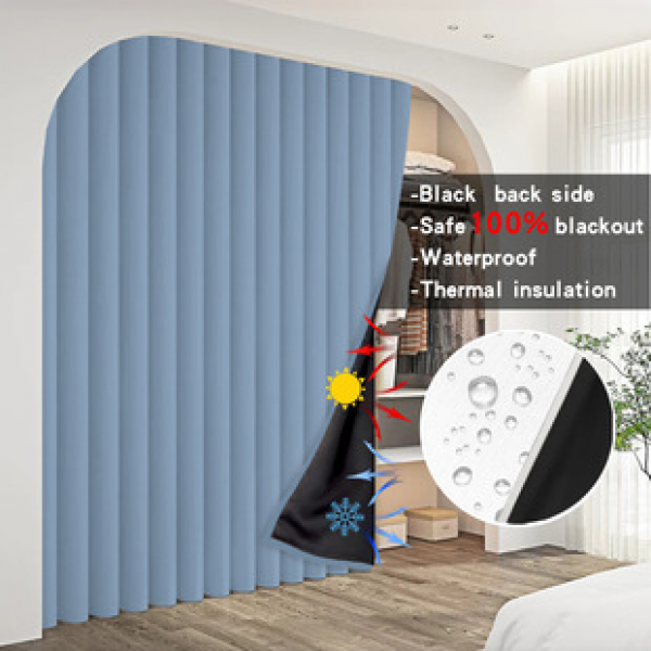 Manufacturer's direct supply to cross-border e-commerce Amazon, simple solid color blackout curtains, living room, bedroom, balcony door curtains, fitting room