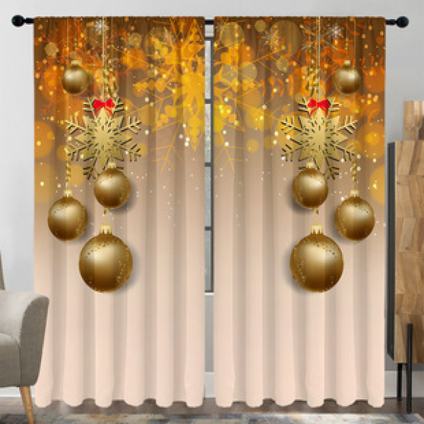2PCS animal and plant landscape curtain factory distributes 3D digital printing cross-border Amazon curtain hot selling patterns