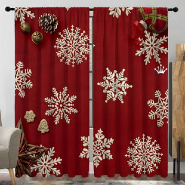2PCS Flower Character Curtain Factory OEM 3D Digital Printing Cross border Amazon Curtain Hot Selling Pattern