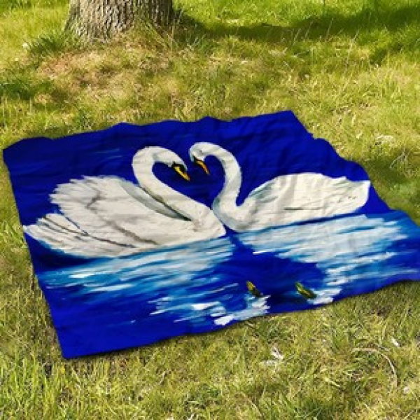 Cross border beach mat, quick drying, waterproof and moisture-proof mat, outdoor picnic mat, camping blanket