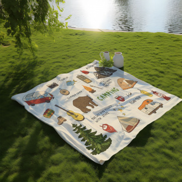 Cross border beach mat, quick drying, waterproof and moisture-proof mat, outdoor picnic mat, camping blanket