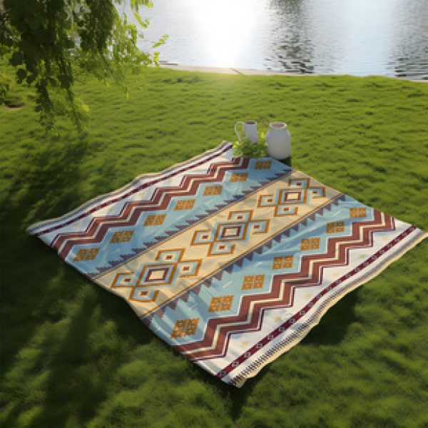 Cross border beach mat, quick drying, waterproof and moisture-proof mat, outdoor picnic mat, camping blanket