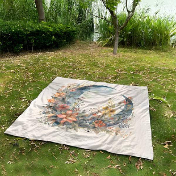 Cross border beach mat, quick drying, waterproof and moisture-proof mat, outdoor picnic mat, camping blanket