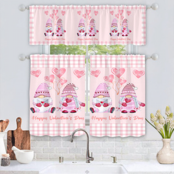 Manufacturer provides cross-border e-commerce platform with digital printing, kitchen small windows, boutique short curtains, and factory distributes Christmas series