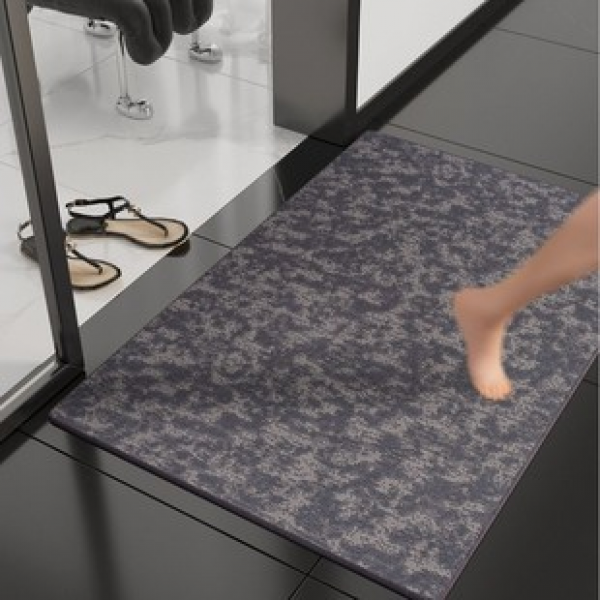 Modern minimalist solid color home living room carpet, bedroom square foot mat, bathroom floor mat, pet mat, anti slip quick drying