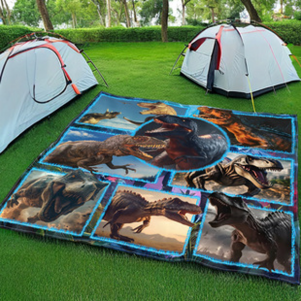 Cross border beach mat, quick drying, waterproof and moisture-proof mat, outdoor picnic mat, camping blanket