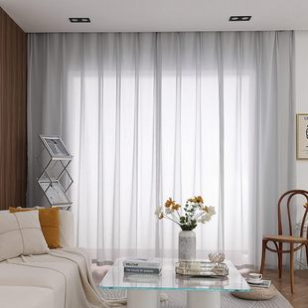 Nordic modern ins blinds, finished products, living rooms, bedrooms, bay windows, curtains, balconies