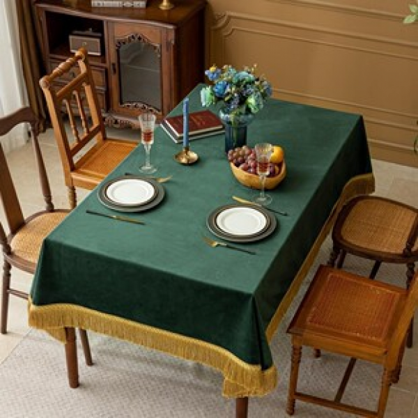 Cross border Amazon hot selling new velvet tablecloths, Nordic tablecloths, tablecloths, dining tables, creative home furnishings