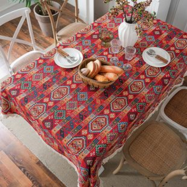Cross border Amazon hot selling new Nordic printed tablecloths, tablecloths, dining tables, creative home furnishings