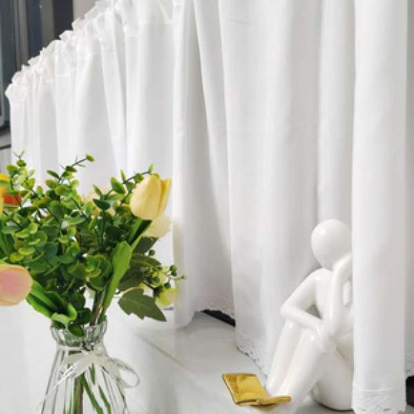 Manufacturer's direct supply cross-border e-commerce platform hot selling good products, white short curtains in multiple styles